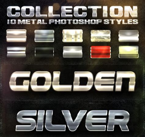 Metal Photoshop Styles Free And Premium Psd Downloads