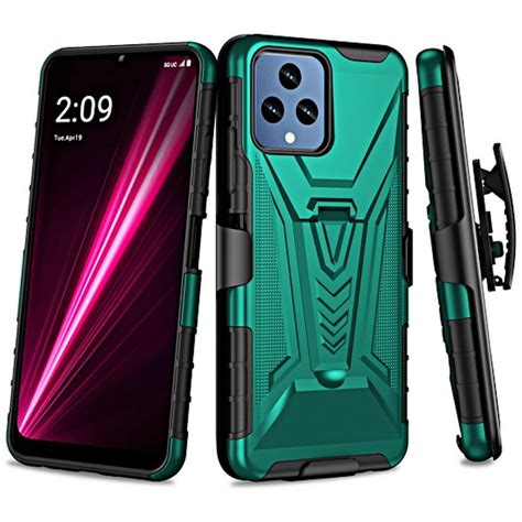 3 In 1 Advanced Armor Hybrid Case With Belt Clip Holster For T Mobile