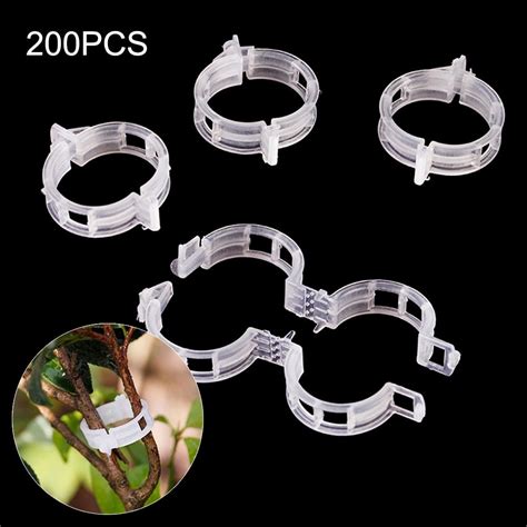 200 Pcs Plant Support Clips Garden Support Clips For Flower Vine Twine