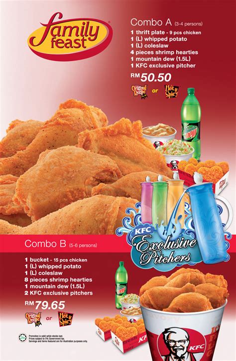 Apply this kfc voucher from now until 21 april 2022 and snatch delicious side dishes from myr1.50, applicable to all customers so order in now! FREE KFC Exclusive Pitchers with Family Feast