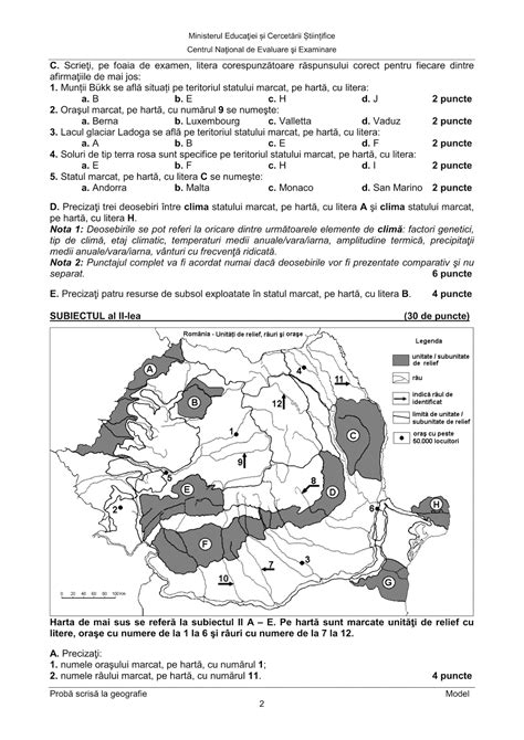 GEOGRAFILIA Model Subiect Geografie BAC 2016