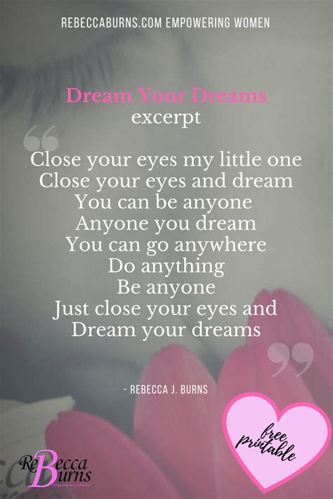 Inspirational Poetry For Children And Dreamers Dream Your Dreams