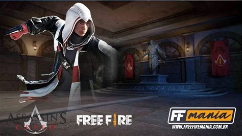 Free Fire x Assassin s Creed como pegar o Paraquedas temático de graça