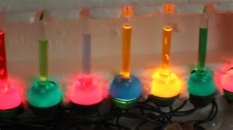 1 Box Mini Bubble Lights Miniature Christmas Tree Bubbling Lites Youtube