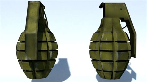 Mk2 Fragmentation Grenade Fbx
