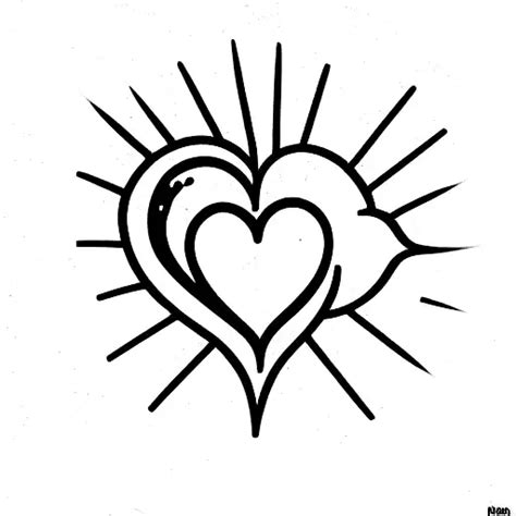 Minimalist Sacred Heart Tattoo Idea Blackink Ai