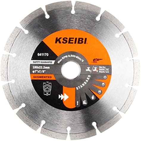 KSEIBI 641170 General Purpose Inch Dry Wet Cutting Segmented Diamond