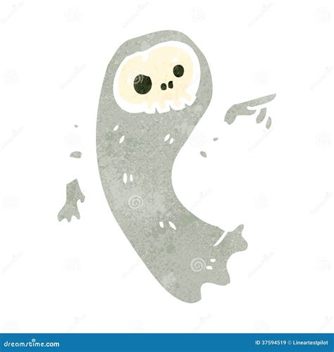 Retro Cartoon Ghost Stock Vector Illustration Of Fashioned 37594519