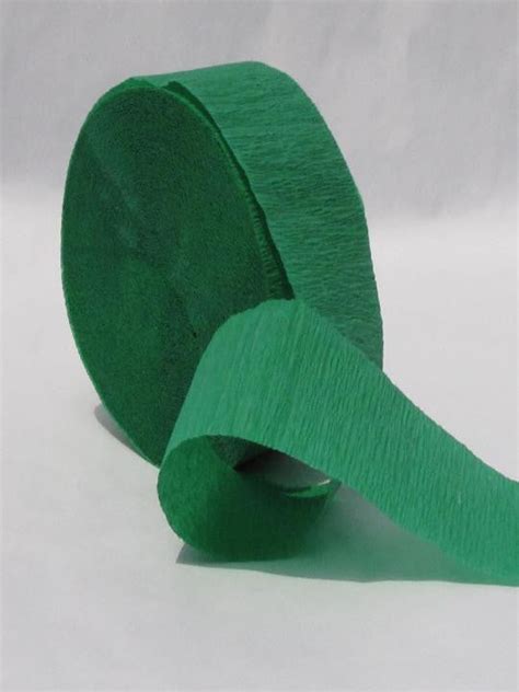 Emerald Green Crepe Paper Streamers 81 Long Crepe Paper Store