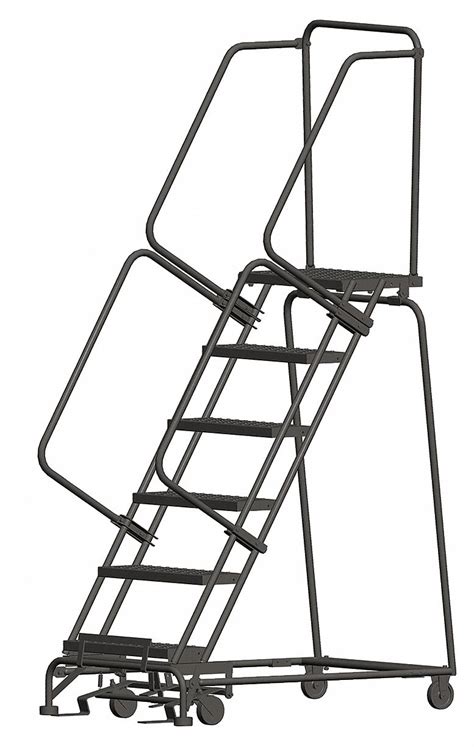 60 In Platform Ht 14 In Platform Dp Rolling Ladder 9rzv6wa063214p