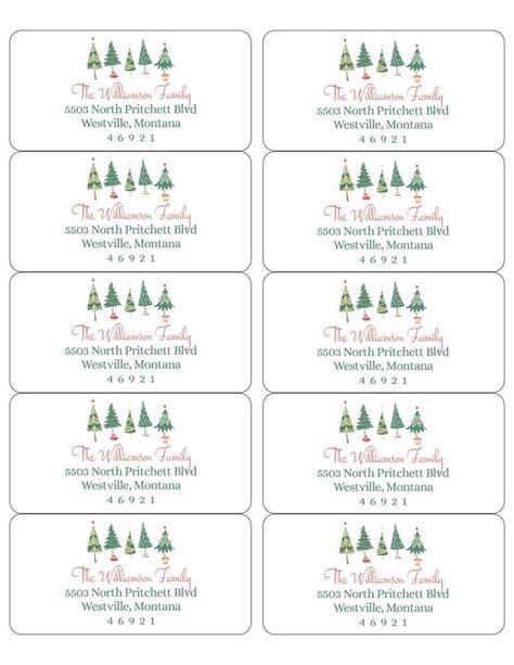 Holiday Address Label Template Web Start By Browsing Our Christmassy