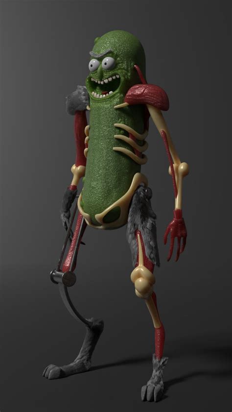 Artstation Pickle Rick Old Version Daniel Brunström Rick And