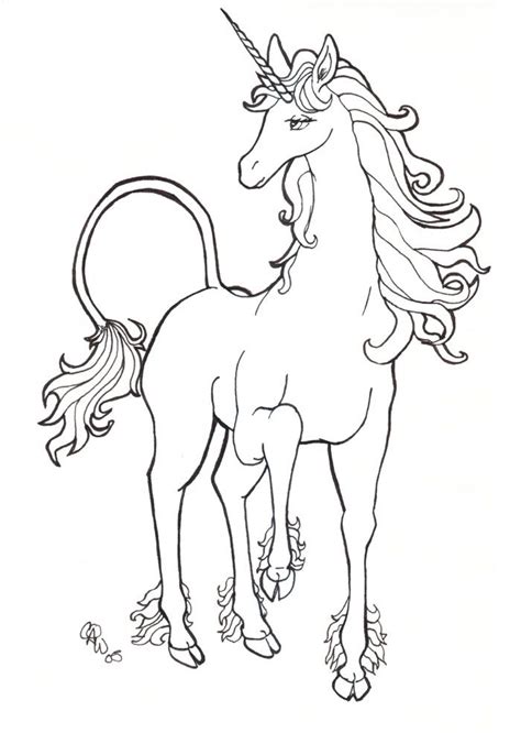 The Last Unicorn Coloring Pages At Free Printable