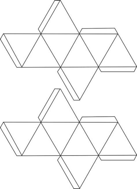 Foldable Gem Templates Origami Geometric Shapes Geometric Art
