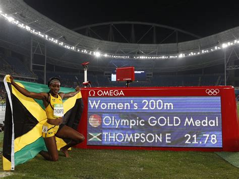 Maybe you would like to learn more about one of these? Rio 2016: Elaine Thompson 'surprised' by 200m gold medal as she now eyes Olympic triple glory ...