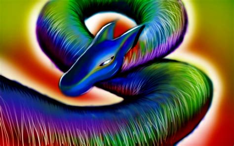 Rainbow Dragon Digital Painting Clayton Kashuba