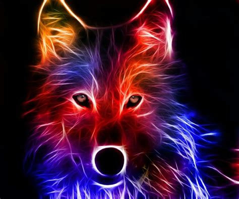 The Best Rainbow Wolves Pinterest Wolf Fractals And