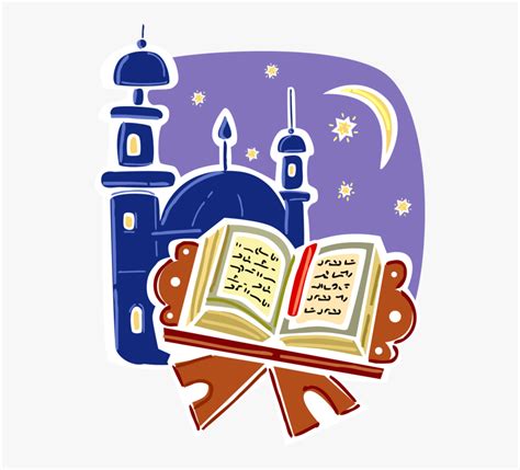 Vector Illustration Of Islamic Muslim Koran Or Quran Arabic Clip Art