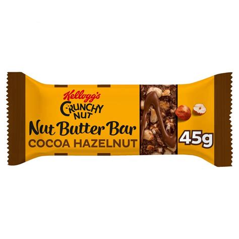 Kelloggs Crunchy Nut Butter Bar Cocoa Hazelnut 45g Approved Food