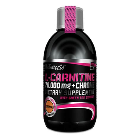Фет бърнър Biotech Usa L Carnitine Chrome 70000 Liquid