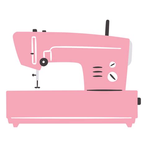 Sewing Machine Modern Electric Flat Transparent PNG SVG Vector File