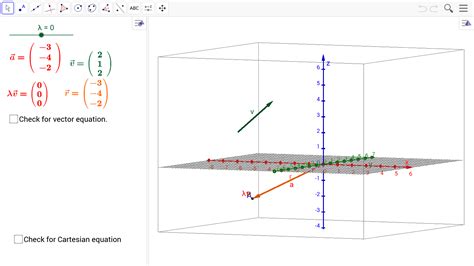 Vector Equation Of A Line In 3D GeoGebra