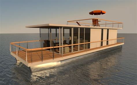Pontoon Houseboat Diy Aluminium Houseboat Living Floating House Pontoon Houseboat