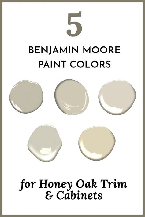 The color of the furniture usually has yellow undertones in it. Five Benjamin Moore Paint Colors for Honey Oak Trim ...