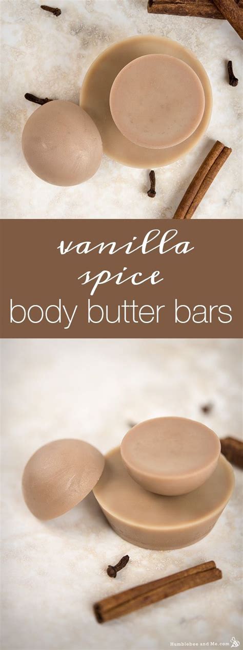 Vanilla Spice Body Butter Bar Humblebee And Me Body Butter Bars Diy