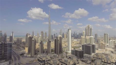 Dubai Uae December 2016 Aerial Downtown City View Dubai Attracts