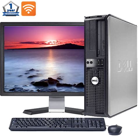 Dell Desktop Pc Tower System Windows 10 Intel Core 2 Duo Processor 4gb