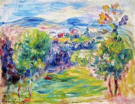 Renoirs House In Cagnes Sur Mer Digital Remastered Edition Painting