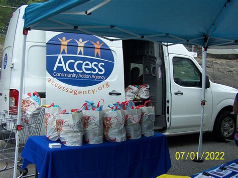 Pop Up Mobile Food Pantry Success Access Community Action Agency