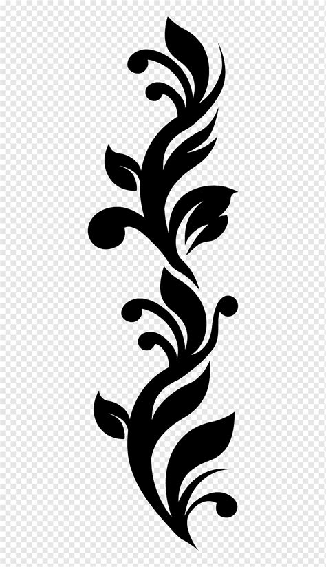 Sticker Decal Batik Leaf Logo Monochrome Png Pngwing