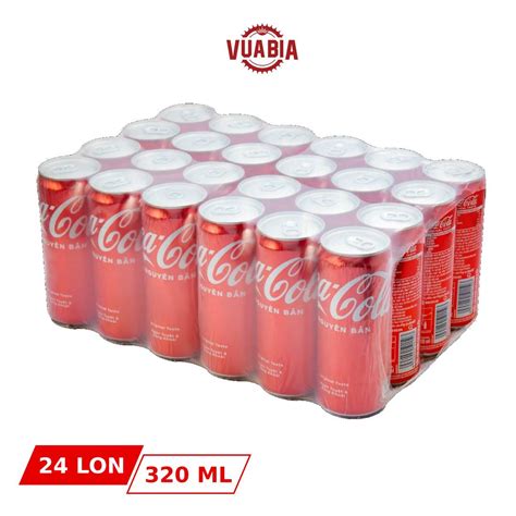 Thùng Nước Ngọt Coca Cola 24 Lon 320ml Vua Bia