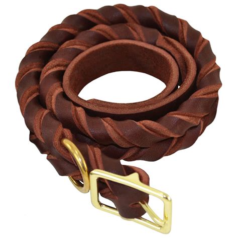 Deluxe Full Braided Leather Dog Leash Ray Allen Manufacturing