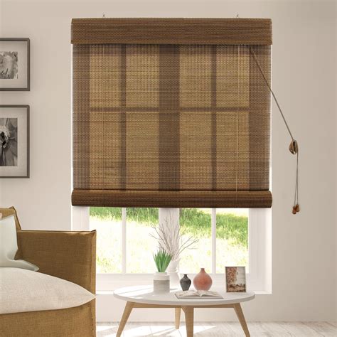 Chicology Bamboo Roll Up Blinds Woven Wood Window Blind Bamboo