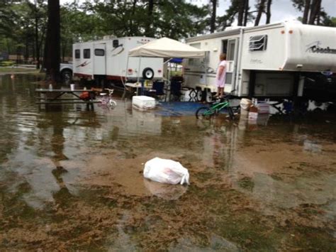 Flooded Camp Ground Due To Drain Not Cleaned Picture Of Cherrystone