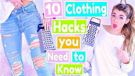 10 Diy Clothing Hacks Every Girl Needs To Know Youtube