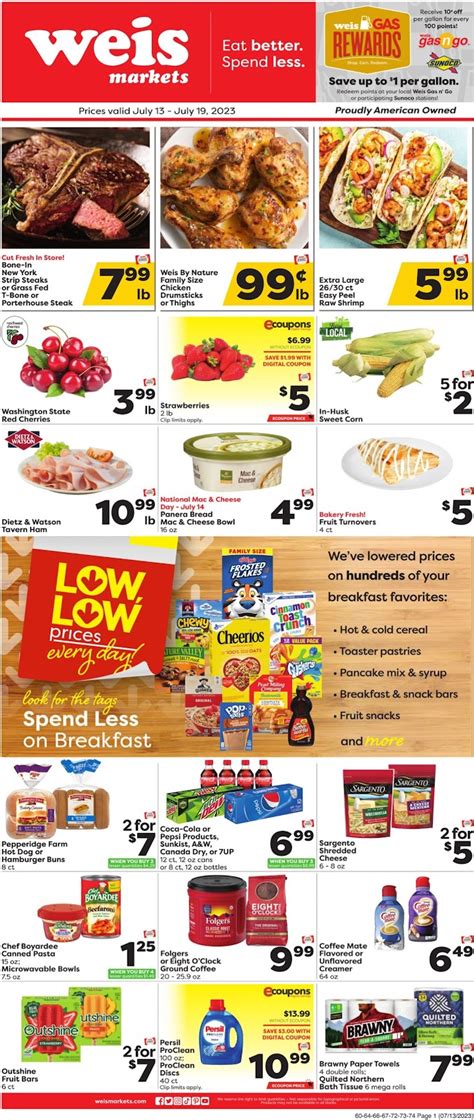 Weis Markets Weekly Flyer July 27 August 3 2023