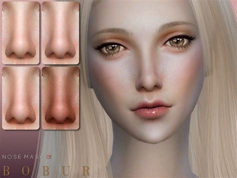 The Sims Resource Nose 01 By Bobur Sims 4 Downloads Sims 4 Sims