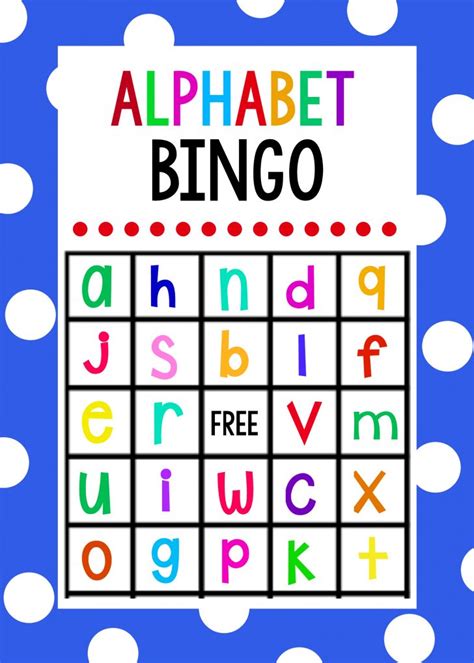 Lowercase Alphabet Bingo Game Crazy Little Projects Printable Bingo