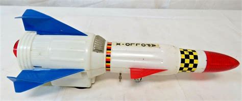 Vintage Toys T Fun Battery Operated Apollo 11 Space Rocket Ship No 425