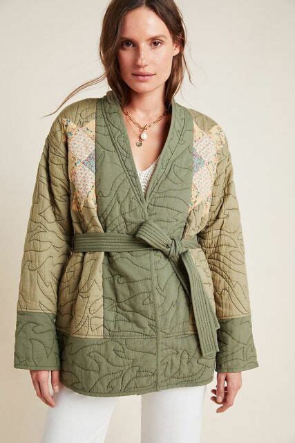 Anthropologie Quilted Patchwork Kimono Jacket Size Xs New Nwt Ebay