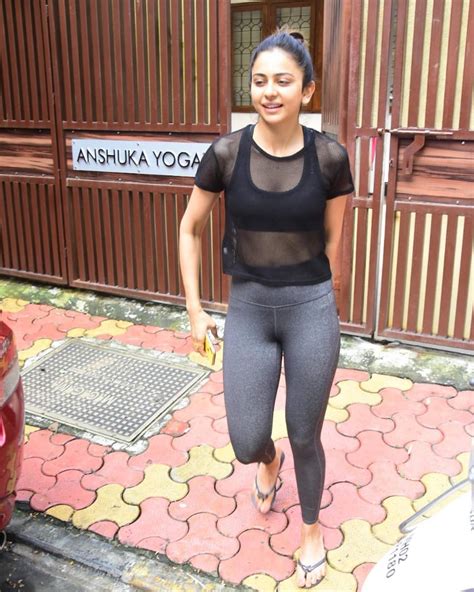 Rakul Preet Singh Looks Fit And Beautiful As She Steps Out After Yoga