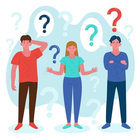 Group People Asking Questions Stock Illustrations 233 Group People