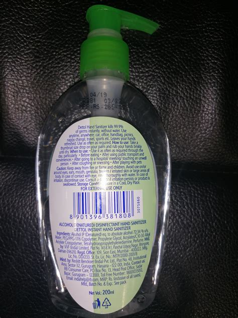 Dettol Instant Hand Sanitizer Reviews Price Benefits How To Use It A8e