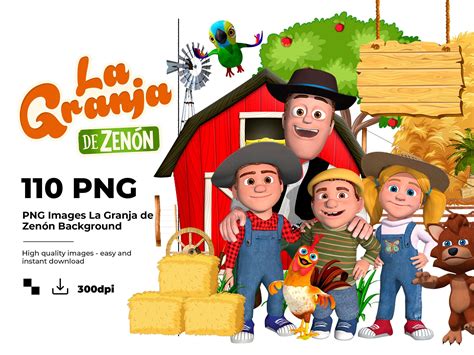 La Granja De Zenon Clipart Zenon Logo Png Files 95 Printable Etsy