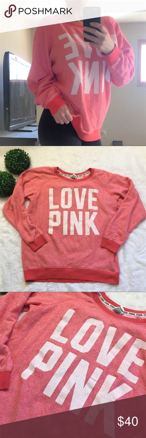 Pink Victorias Secret Oversized Sweatshirt Gorgeous ‘love Pink