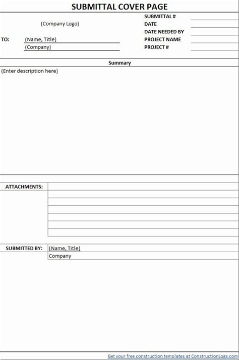 construction submittal form template awesome construction material